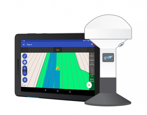 Agricultural guidance system geotrack GM SPIKE with 8 inches display